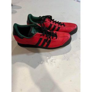 Adidas Originals Samoa Mens Shoes Size 12 Red Leather Casual Sneakers
